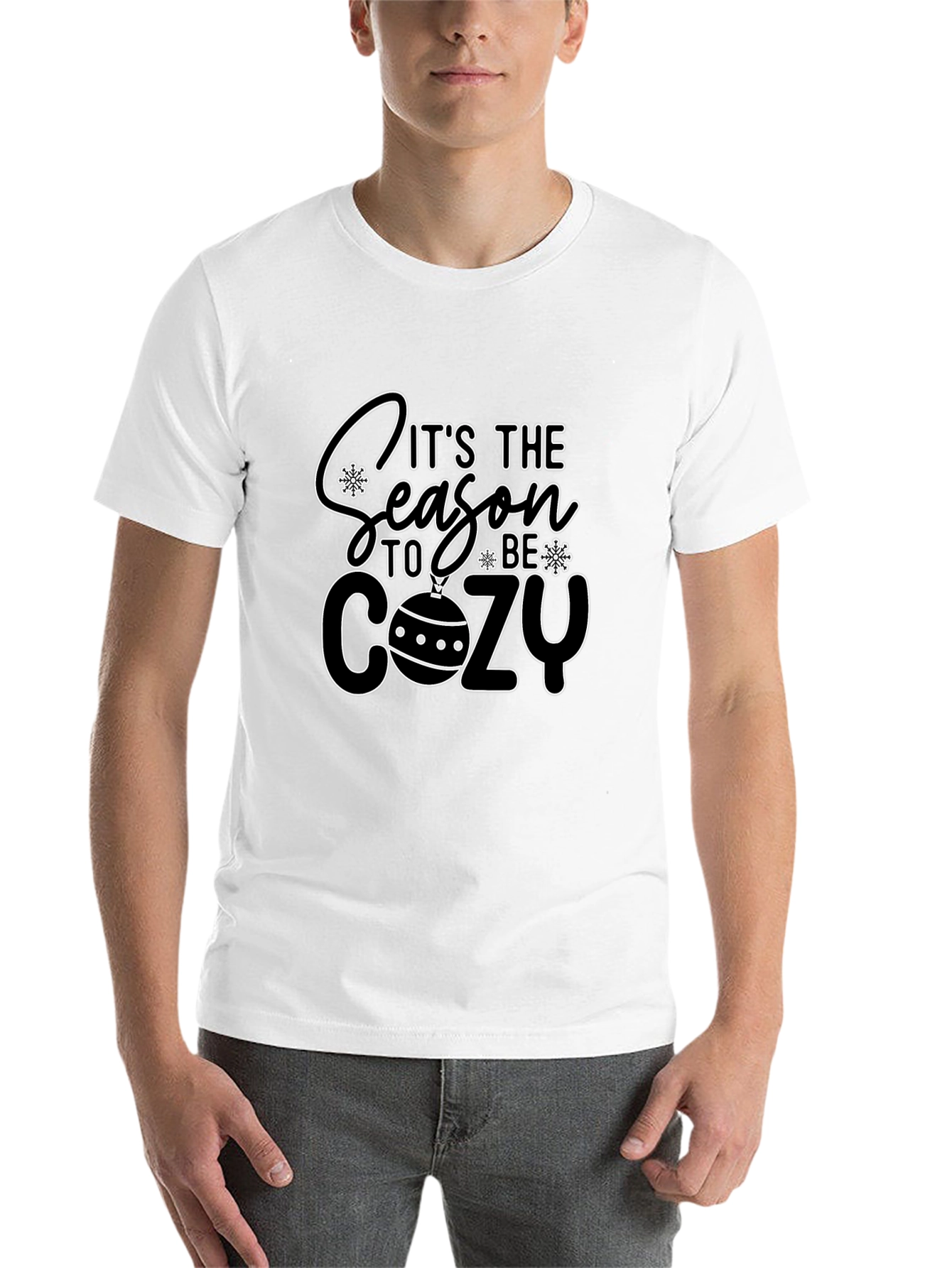 Its The Season To Be Cozy Black T-Shirt