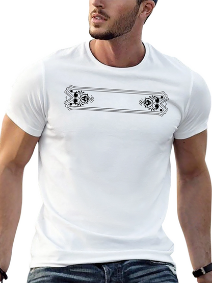 Mens Black Graphic Tee Shirt