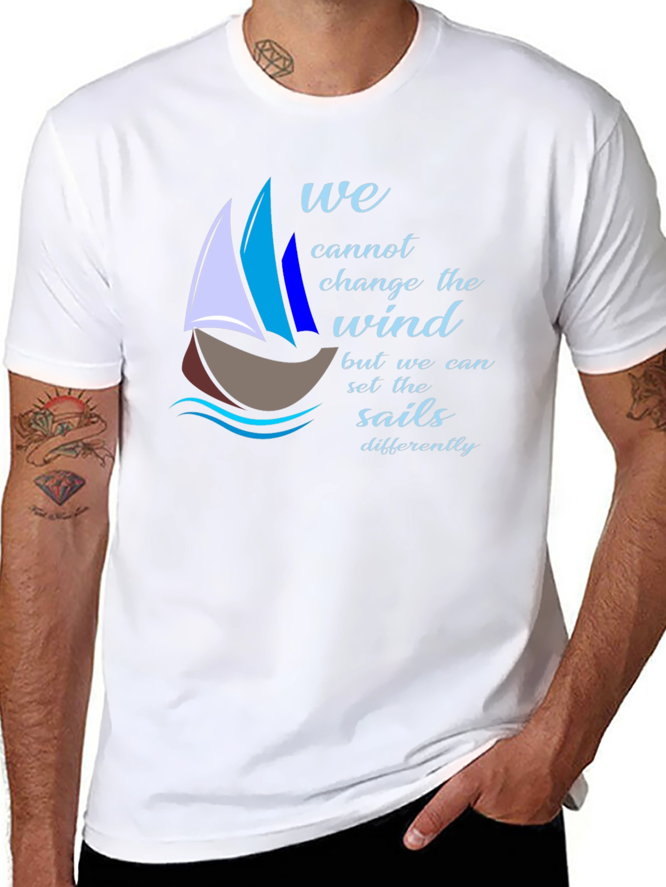 Sailing Quote T-Shirt - Change the Sails!