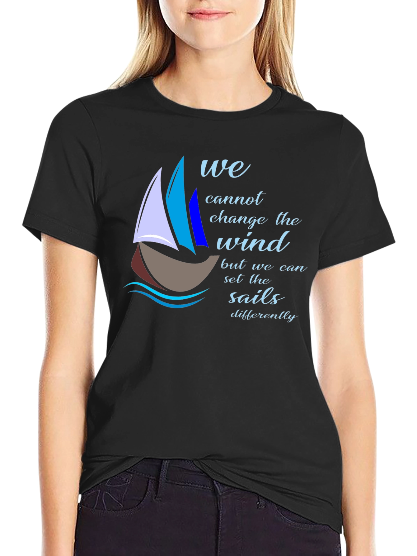 Sailing Quote T-Shirt - Change the Sails!