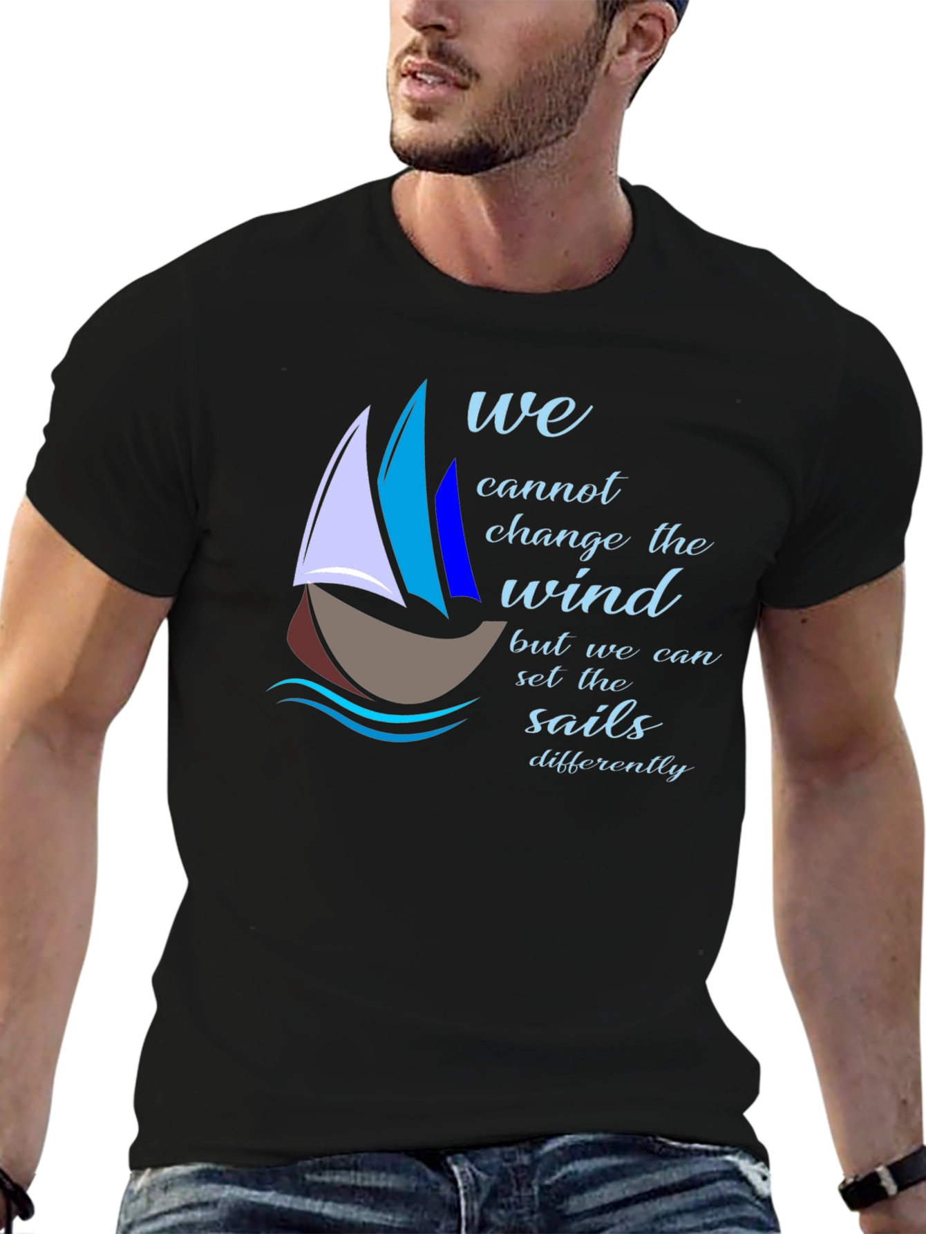 Sailing Quote T-Shirt - Change the Sails!