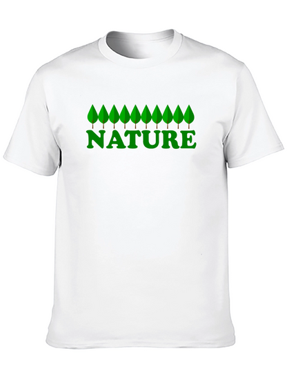 Nature Graphic Print Black T-Shirt
