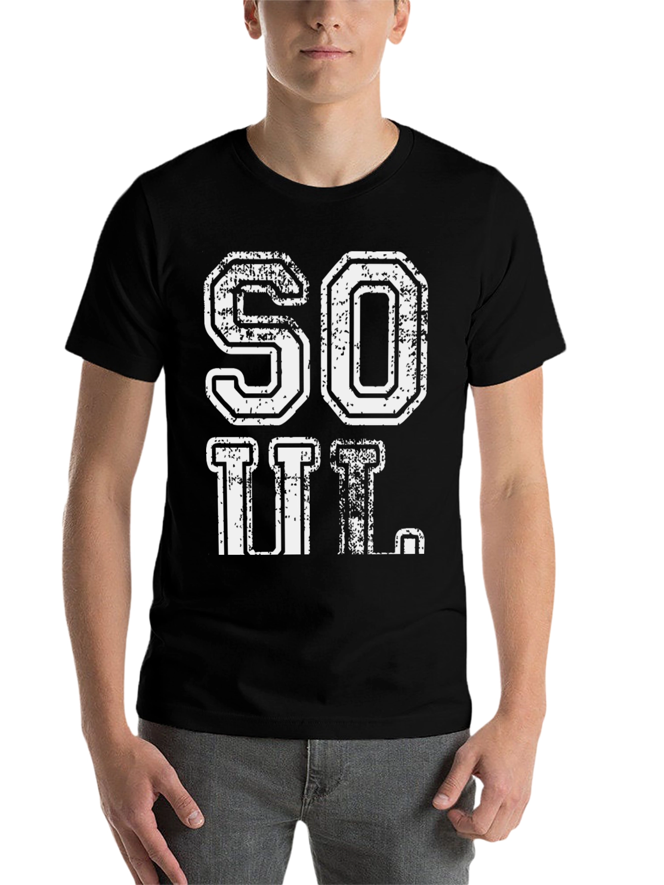 SOUL T-Shirt - Distressed Graphic Tee