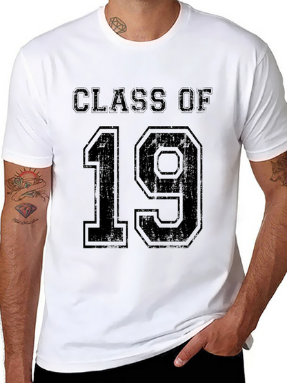 Class of 19 T-Shirt - Black Crew Neck Tee