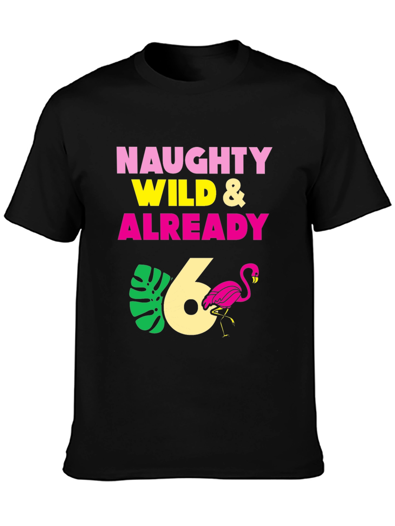 Naughty Wild & Already 6th Birthday T-Shirt