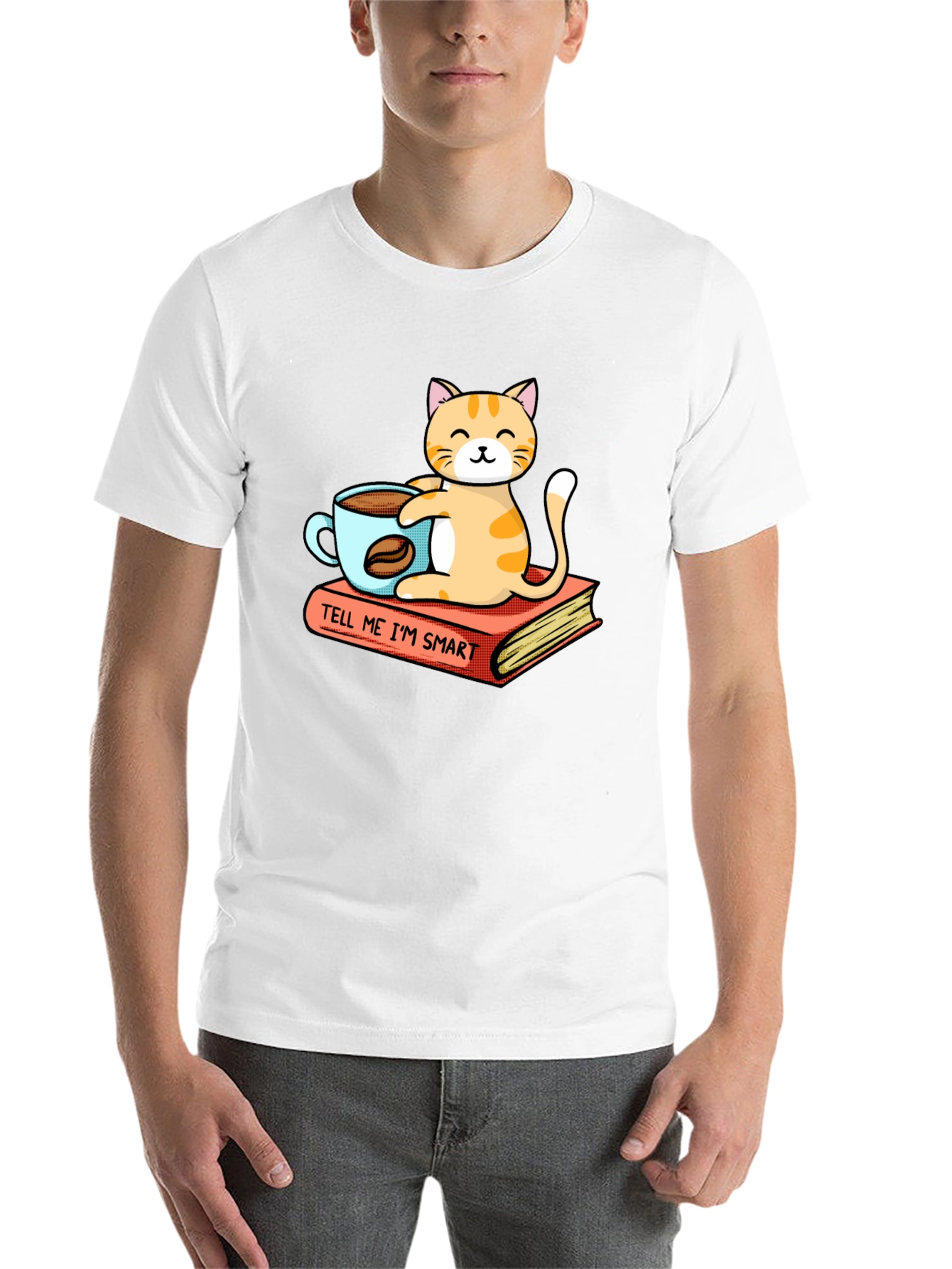 Smart Cat Coffee T-Shirt