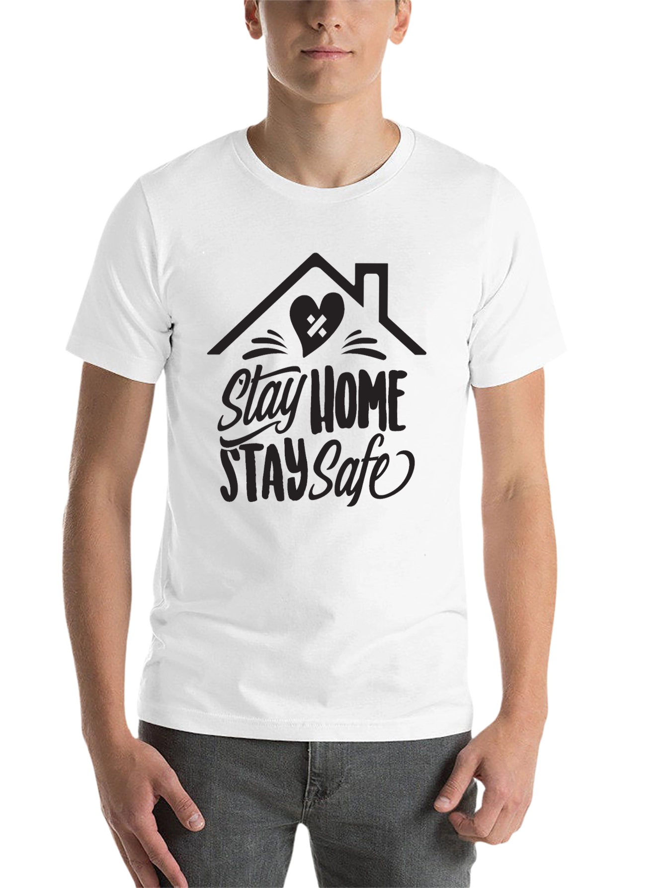 Stay Home Stay Safe Graphic Tee