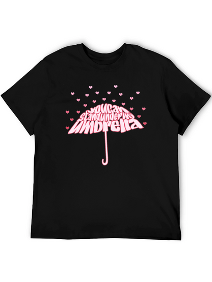 Heart You Can Stand Under My Umbrella Black T-Shirt