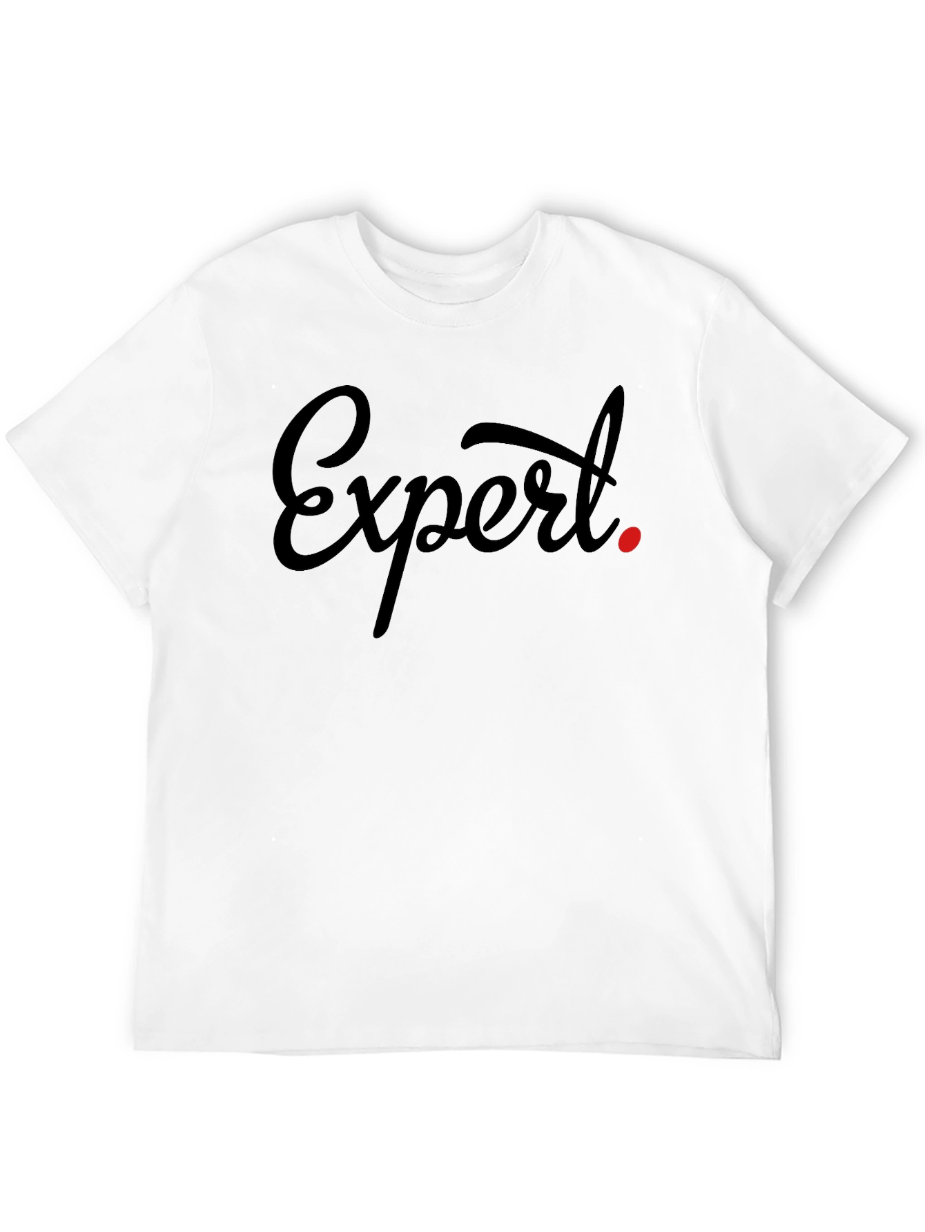 Expert Tee - Stylish Black Graphic T-Shirt
