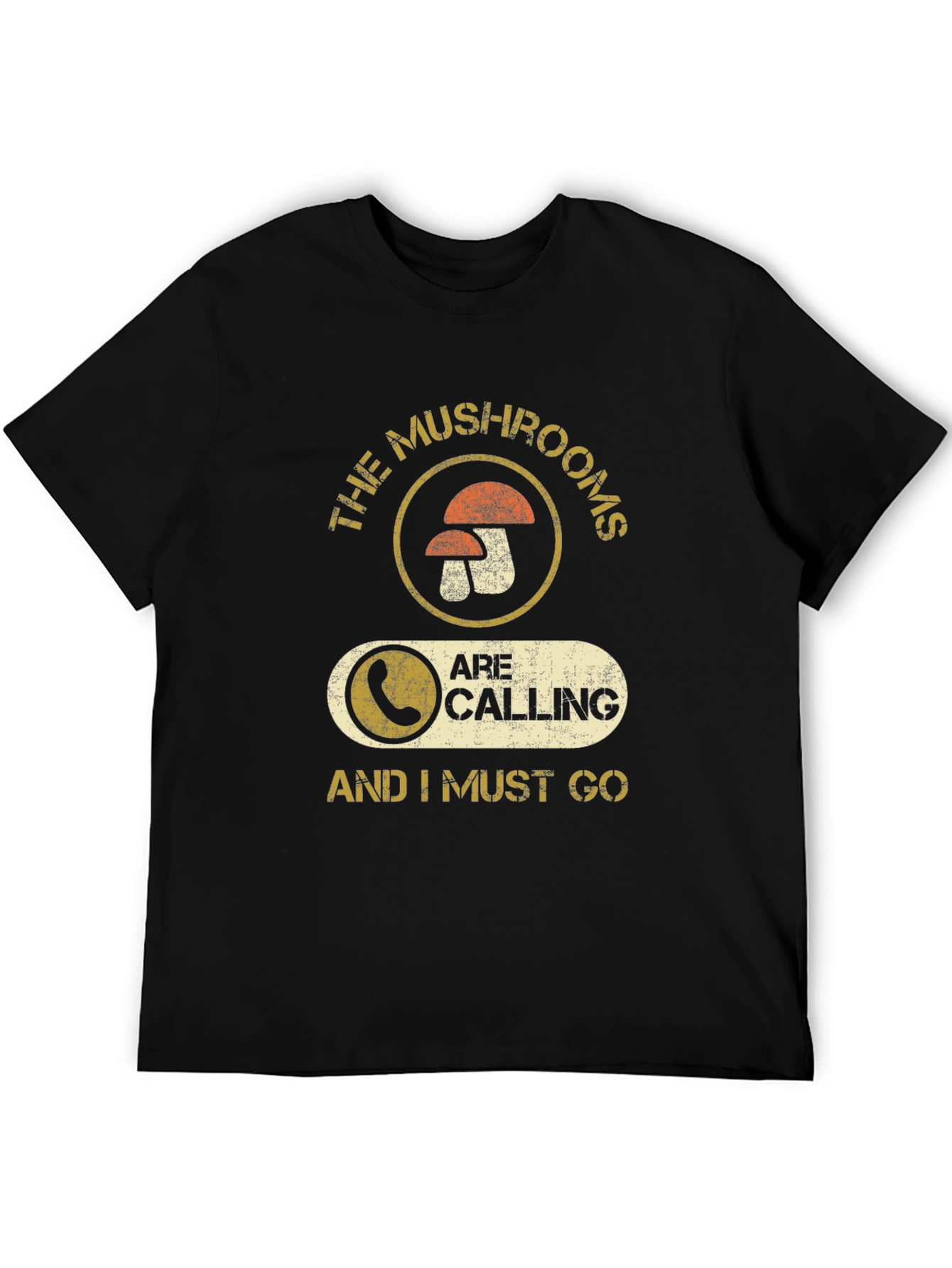 Mushroom Calling Graphic T-Shirt - Funny Forager Tee