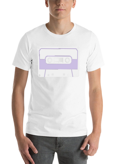 Retro Cassette Tape Graphic Tee - Black