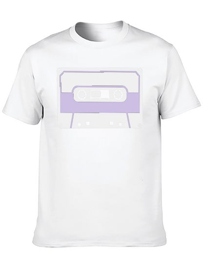 Retro Cassette Tape Graphic Tee - Black