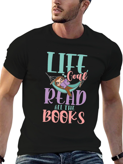 Life Goal Read All The Books Sloth T-Shirt