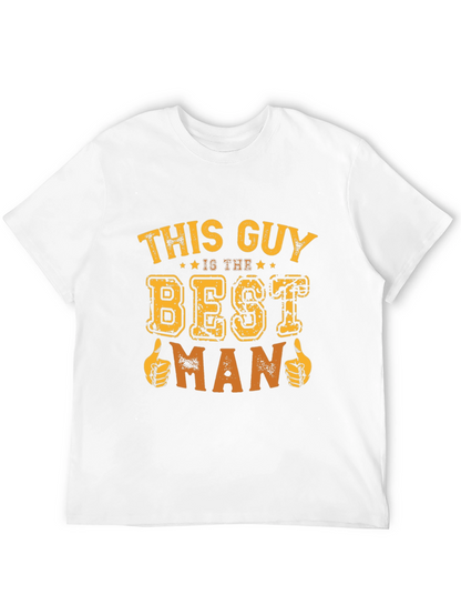 Best Man T-Shirt Funny Wedding Party Tee