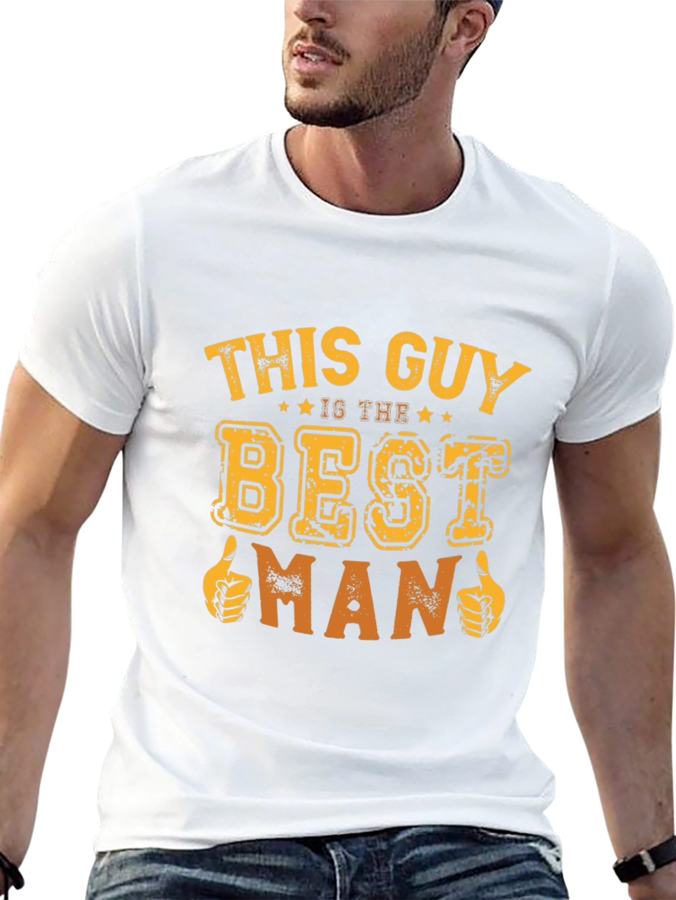 Best Man T-Shirt Funny Wedding Party Tee