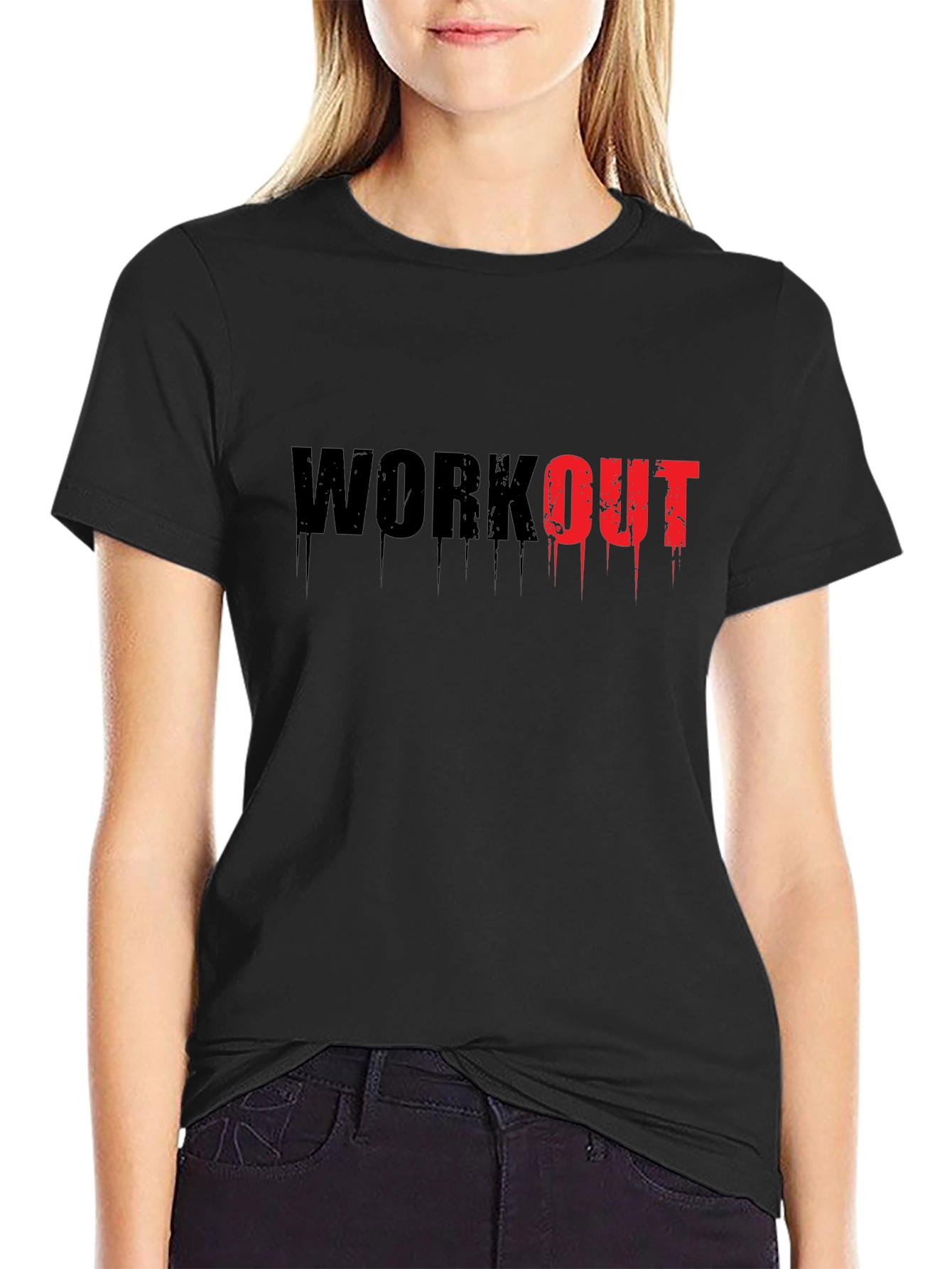 Workout Graphic Print T-Shirt