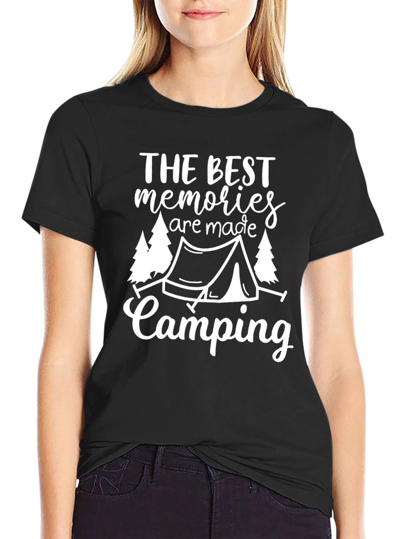 Camping Memories Graphic Tee - Black Unisex T-Shirt