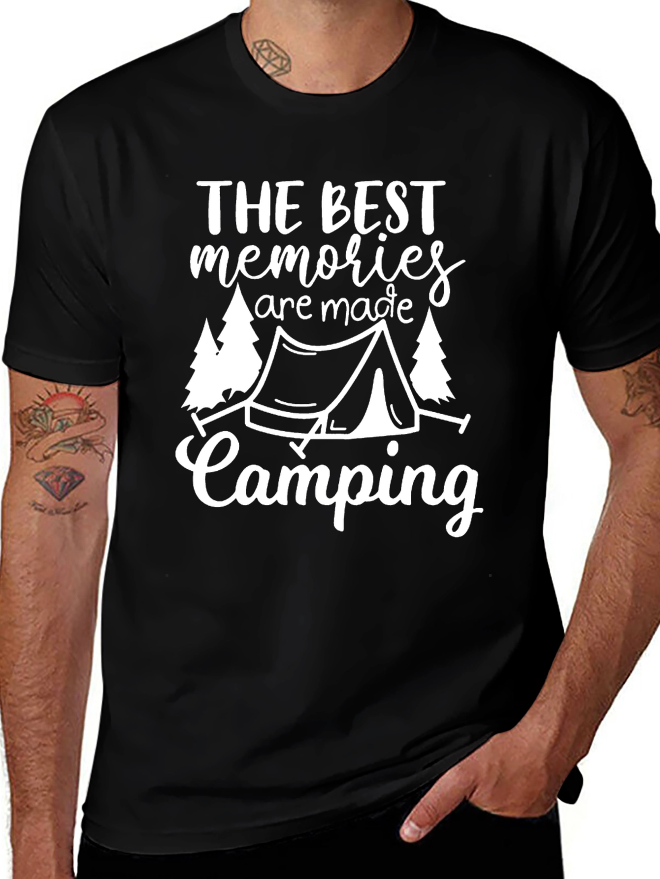 Camping Memories Graphic Tee - Black Unisex T-Shirt