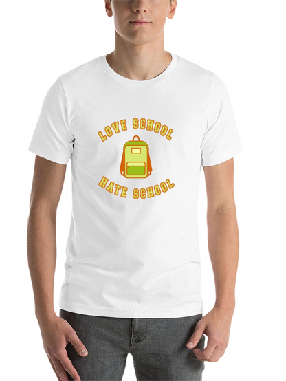 Love Hate School Backpack T-Shirt