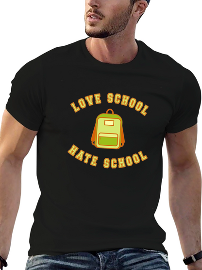 Love Hate School Backpack T-Shirt