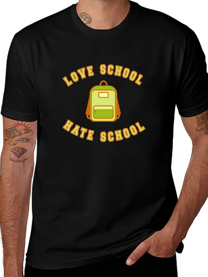 Love Hate School Backpack T-Shirt