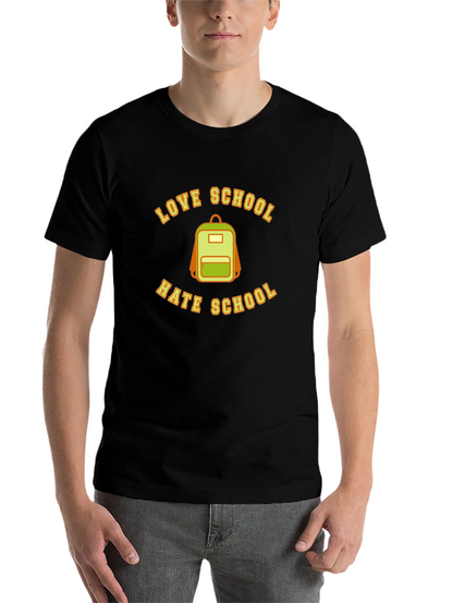 Love Hate School Backpack T-Shirt