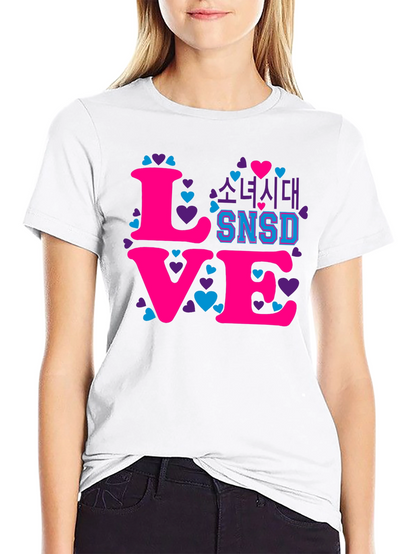Love SNSD Tee - K-Pop Heart T-Shirt
