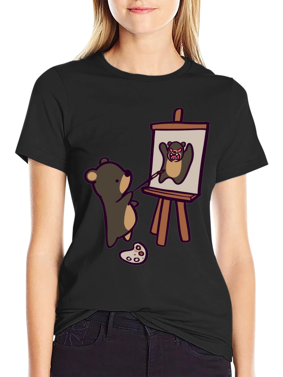 Bear Painting Angry Bear T-Shirt