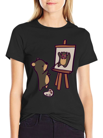 Bear Painting Angry Bear T-Shirt