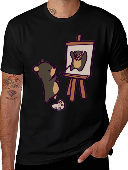 Bear Painting Angry Bear T-Shirt