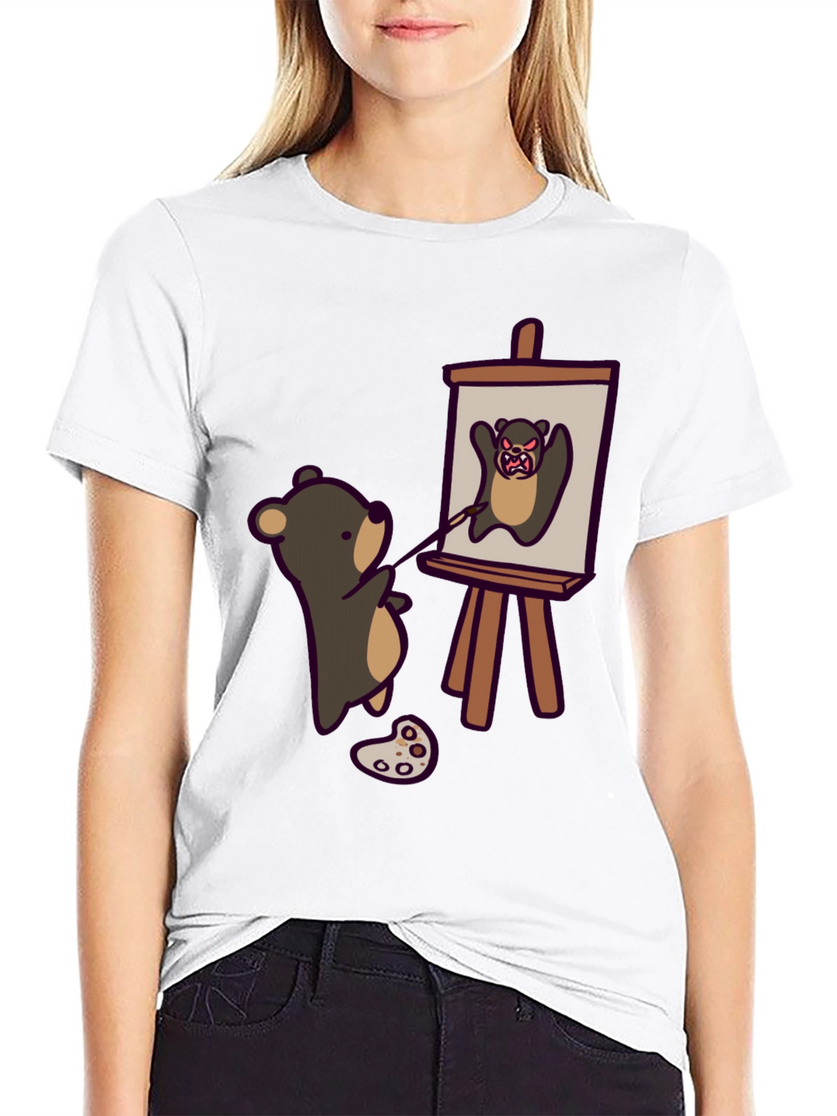 Bear Painting Angry Bear T-Shirt