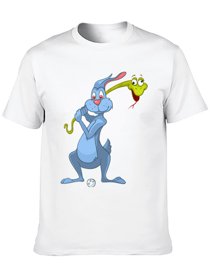 Golfing Rabbit & Snake Tee
