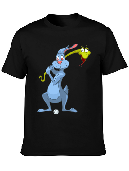 Golfing Rabbit & Snake Tee