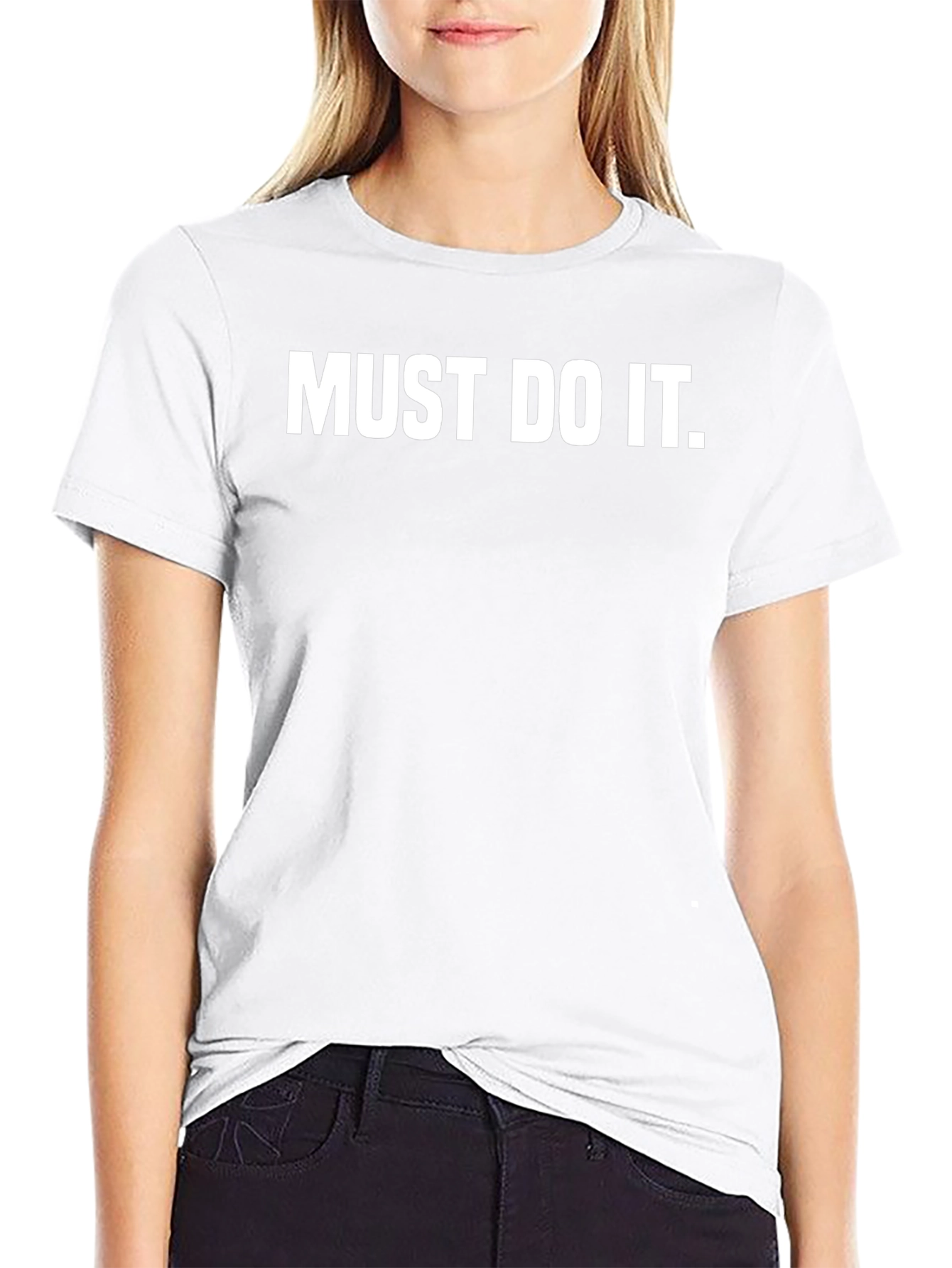 Must Do It Black Graphic Tee