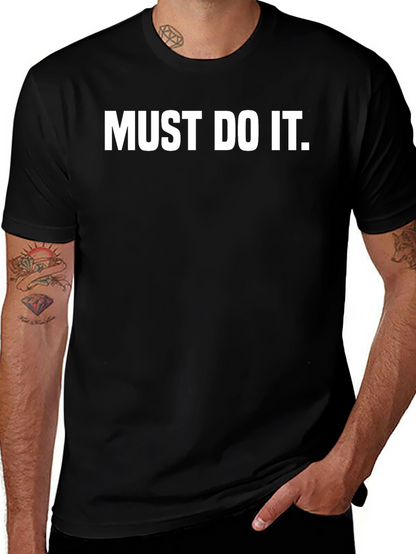 Must Do It Black Graphic Tee