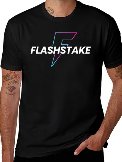 Flashstake Black Graphic T-Shirt