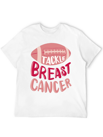 Tackle Breast Cancer Awareness Football T-Shirt