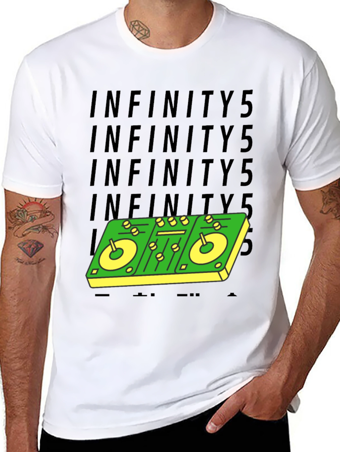 DJ Mixer Graphic Tee - Infinity5 Design