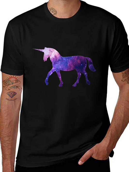 Unicorn Galaxy Graphic T-Shirt - Stylish Cosmic Design