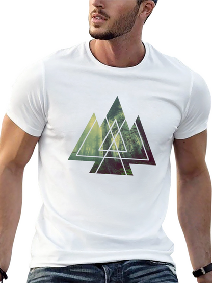 Mountain Forest Graphic T-Shirt - Modern Nature Design