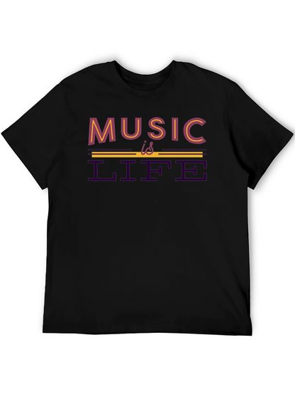 Music Is Life T-Shirt - Stylish Graphic Tee
