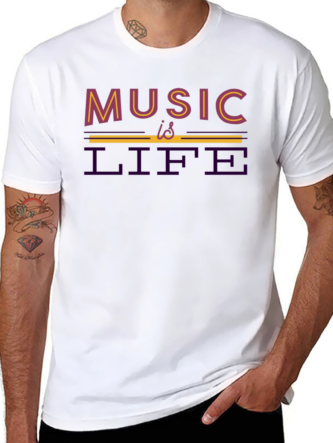 Music Is Life T-Shirt - Stylish Graphic Tee