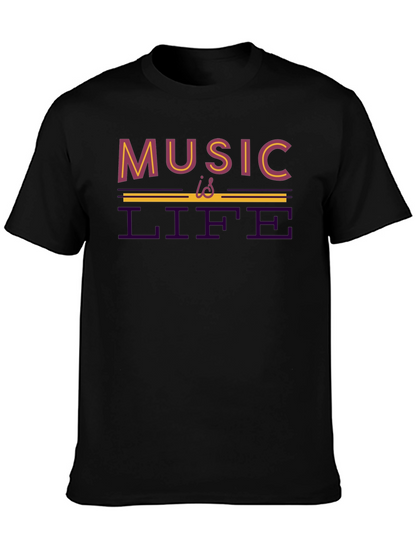 Music Is Life T-Shirt - Stylish Graphic Tee