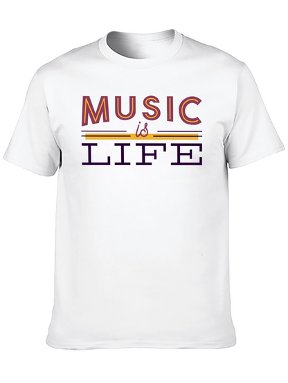 Music Is Life T-Shirt - Stylish Graphic Tee