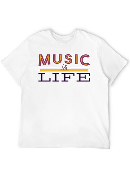 Music Is Life T-Shirt - Stylish Graphic Tee