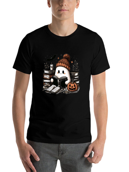 Reading Ghost T-Shirt - Cute Halloween Tee