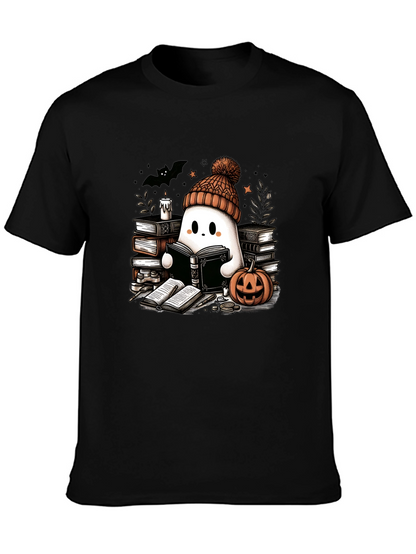 Reading Ghost T-Shirt - Cute Halloween Tee