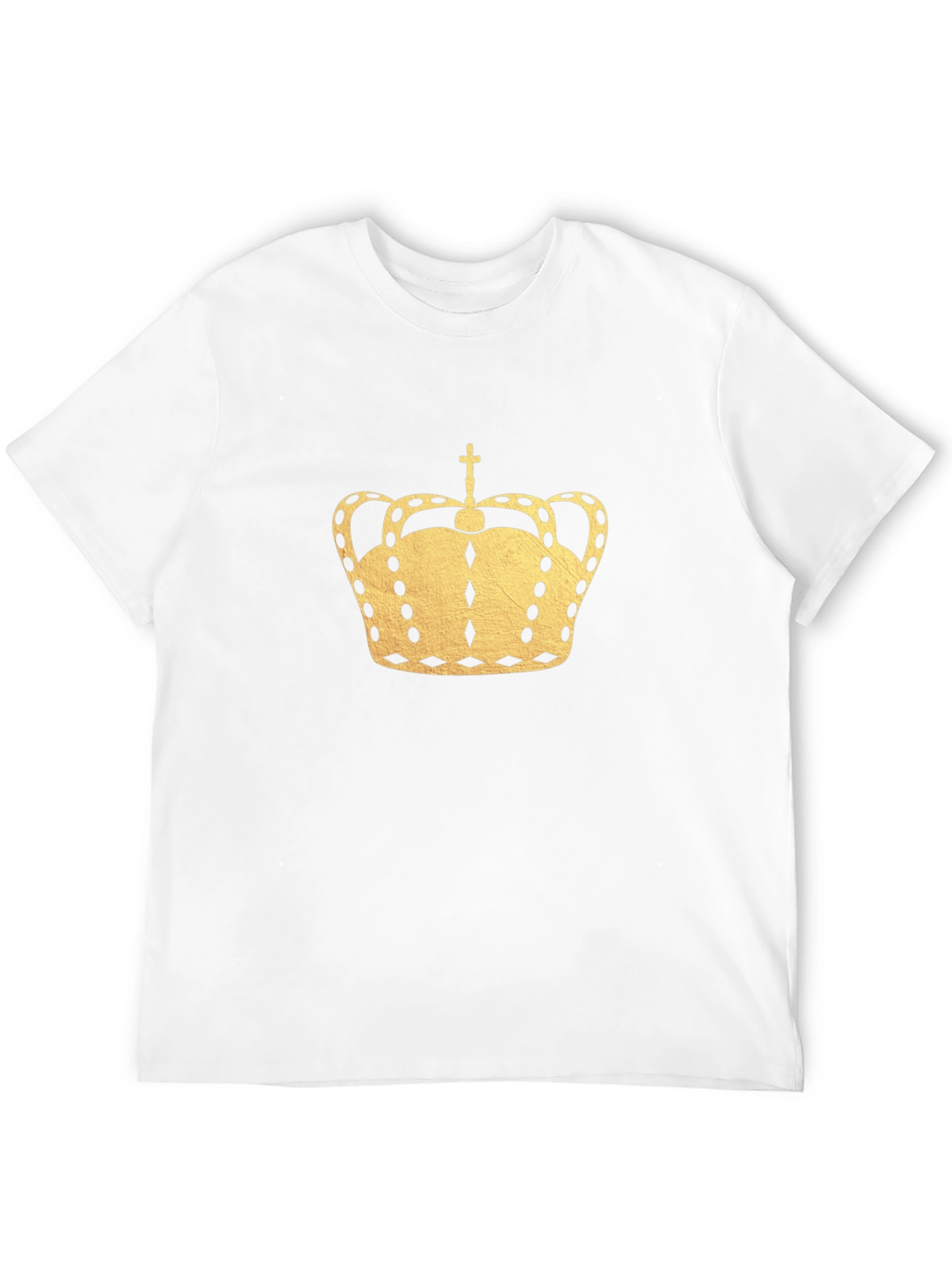 Golden Crown Graphic Black T-Shirt