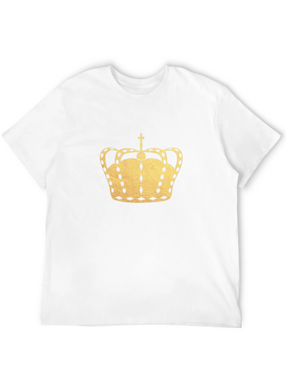Golden Crown Graphic Black T-Shirt