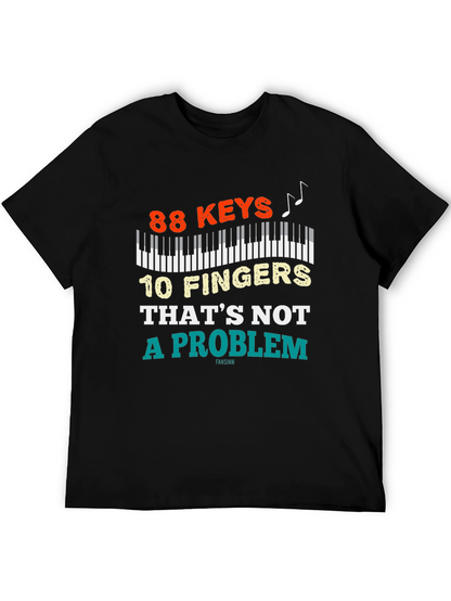 88 Keys 10 Fingers T-Shirt - Piano Lover Tee